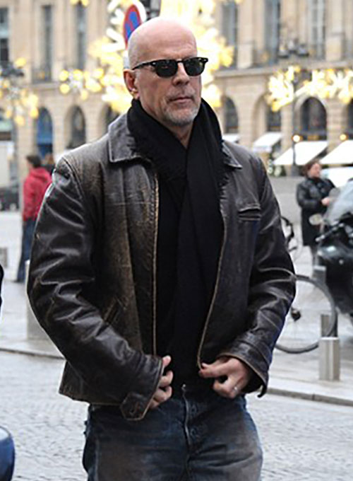 Bruce Willis Surrogates Leather Jacket