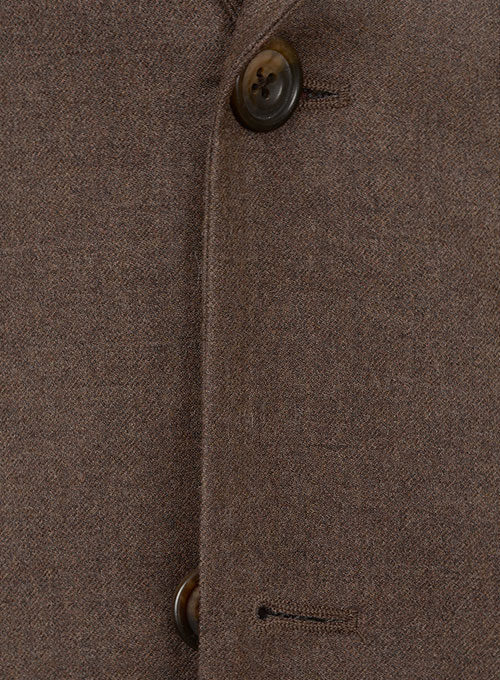 Brown Flannel Wool Jacket - Click Image to Close