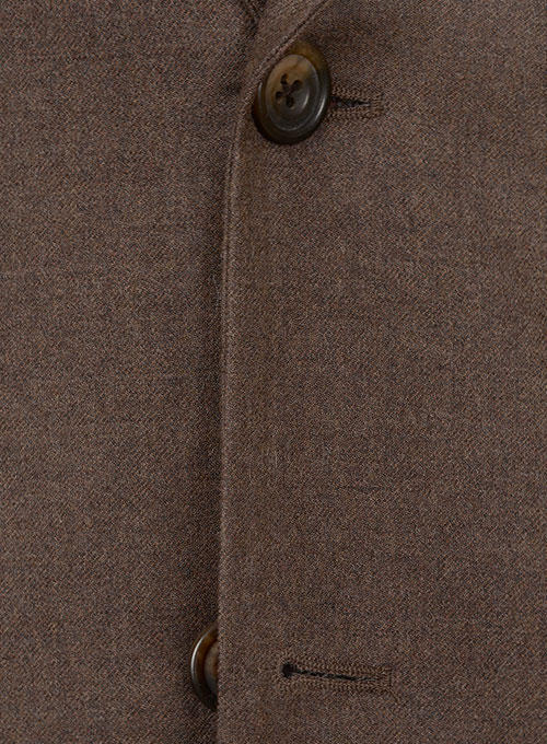 Brown Flannel Wool Jacket