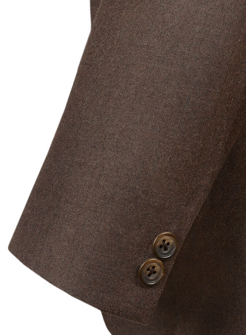 Brown Flannel Wool Jacket - Click Image to Close