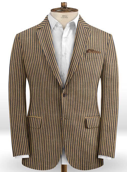 Caccioppoli Seersucker Menfo Jacket