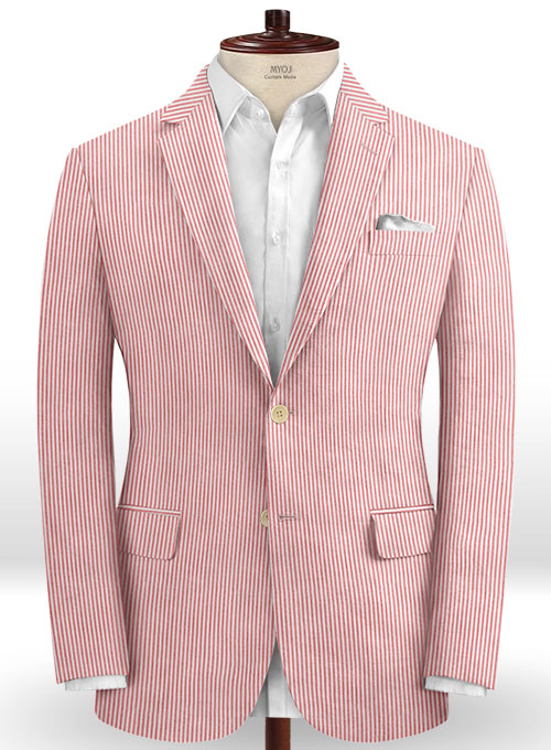 Caccioppoli Seersucker Prima Jacket