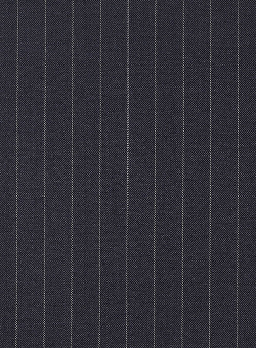 Chalkstripe Wool Dark Blue Jacket - Click Image to Close