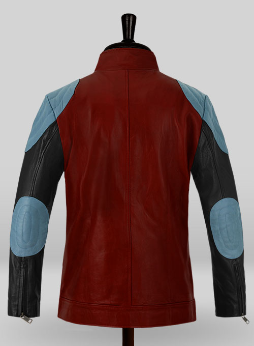 Cherry Red Akon Leather Jacket