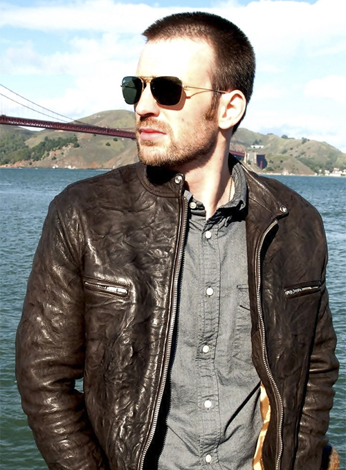 Chris Evans Playing it Cool Leather Jacket