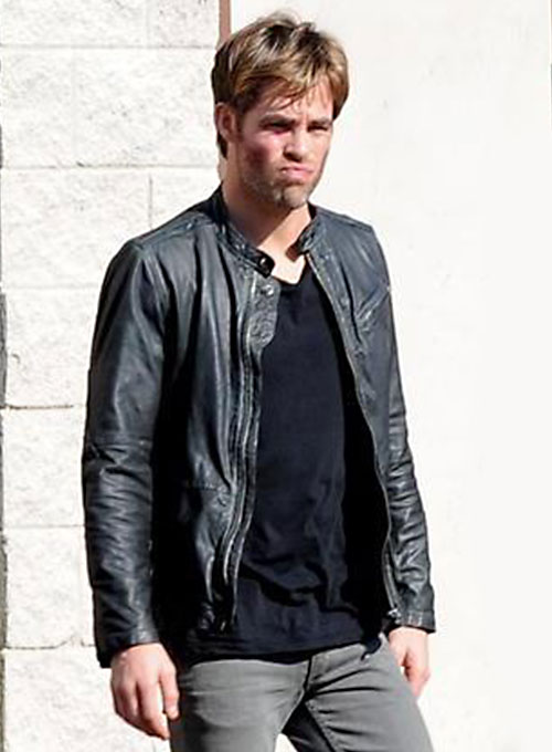 Chris Pine Horrible Bosses 2 Leather Jacket - Click Image to Close