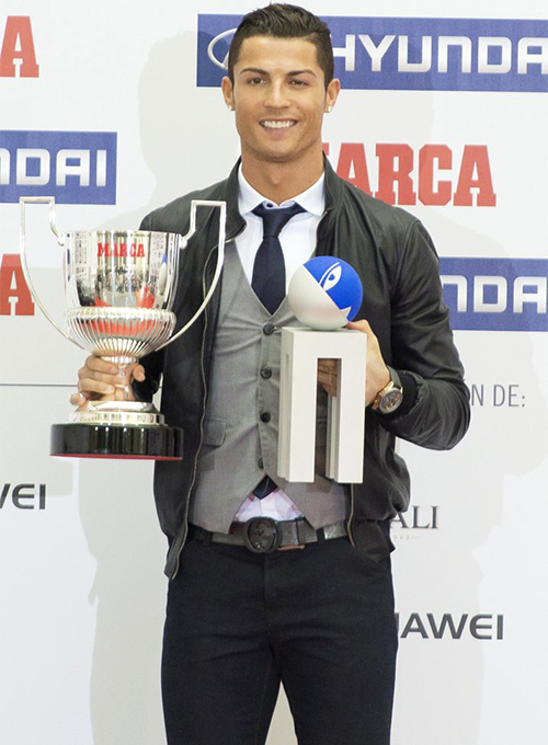 Cristiano Ronaldo Pichichi Award Leather Jacket