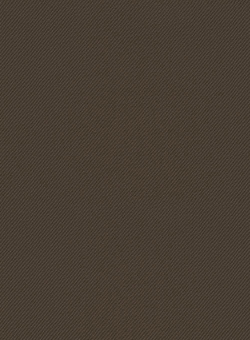 Dark Brown Stretch Chino Jacket - Click Image to Close