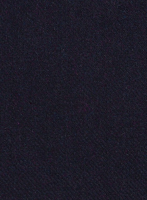 Dark Violet Heavy Tweed Jacket - Click Image to Close