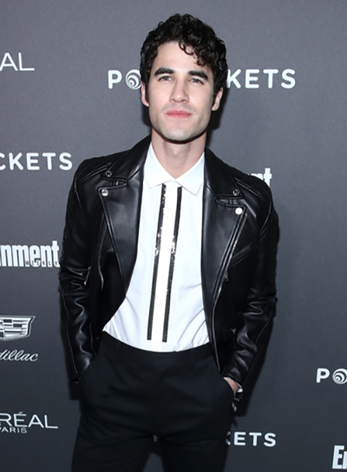 Darren Criss Leather Jacket #1 - Click Image to Close