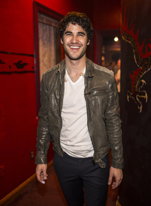 Darren Criss Leather Jacket #2 - Click Image to Close