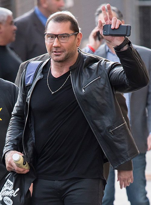 Dave Bautista Leather Jacket - Click Image to Close