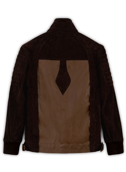 Dark Tan Daniel Radcliff Horns Leather Jacket