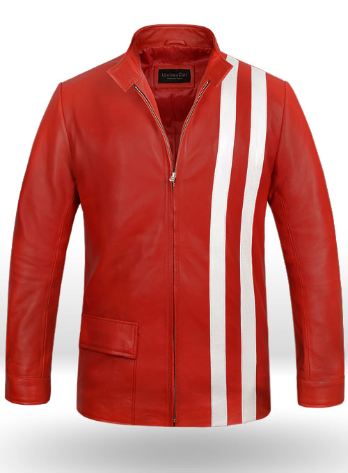 Elvis Presley Speedway Red Leather Jacket - Click Image to Close