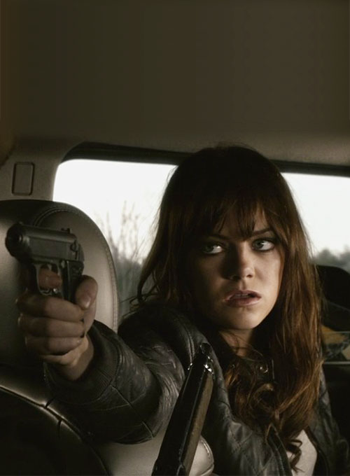 Emma Stone Zombieland Leather Jacket - Click Image to Close