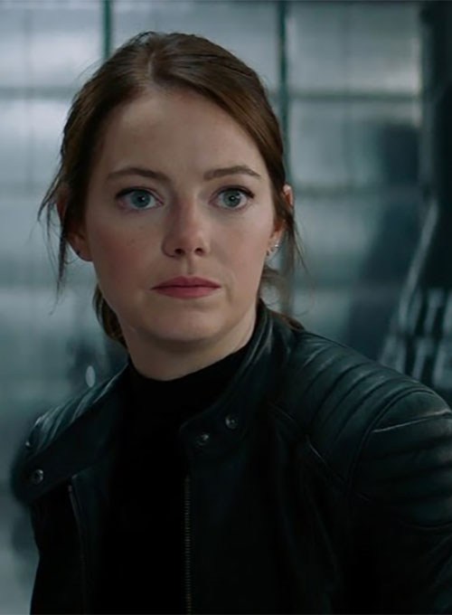 Emma Stone Zombieland: Double Tap Leather Jacket - Click Image to Close