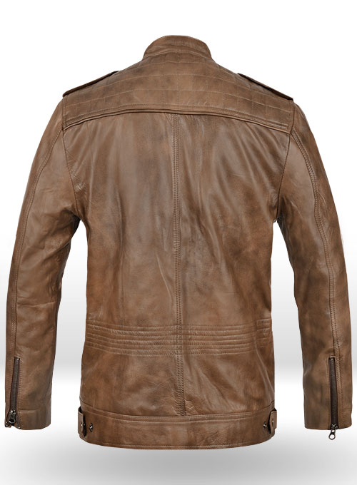 Espanol Timber Brown Brewer Leather Jacket