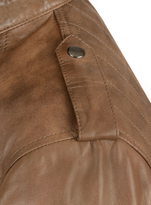 Espanol Timber Brown Brewer Leather Jacket