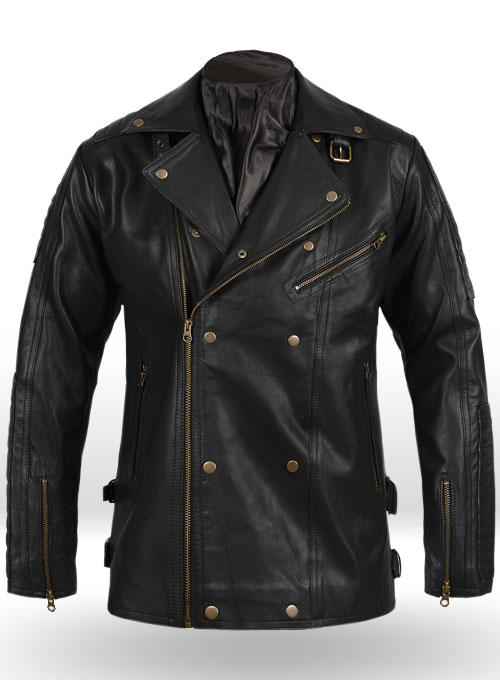 Vegan Leather Biker Jacket #444
