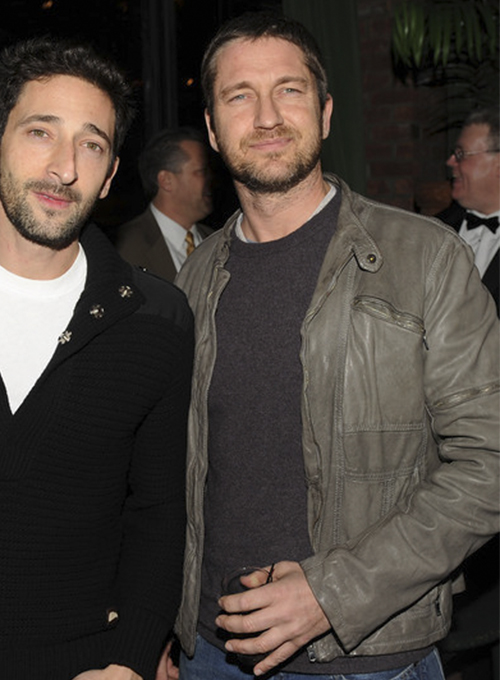 Gerard Butler Leather Jacket #2