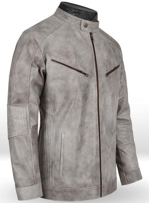 Harbor Gray Leather Jacket # 656 - Click Image to Close