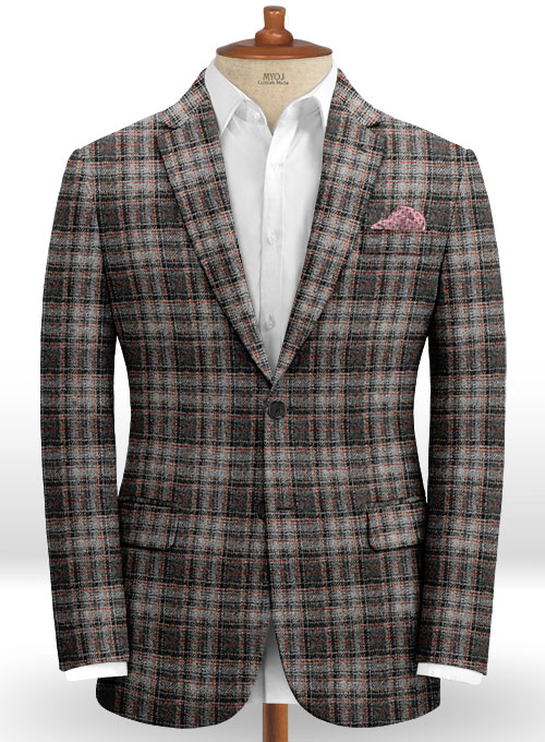 Harris Tweed Tartan Gray Jacket