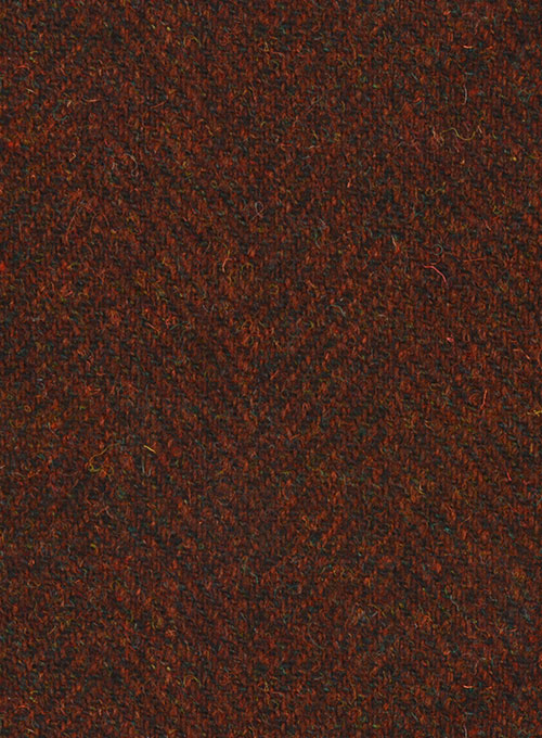 Harris Tweed Wide Herringbone Rust Jacket - Click Image to Close