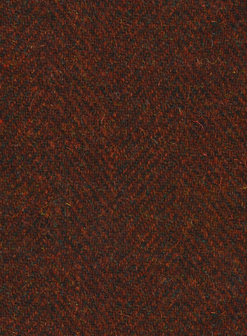 Harris Tweed Wide Herringbone Rust Jacket