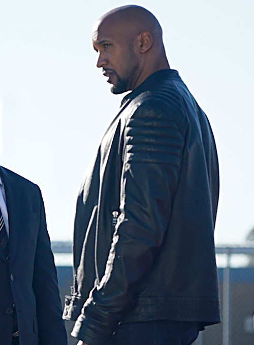 Henry Simmons Agents Of S.H.I.E.L.D Leather Jacket - Click Image to Close