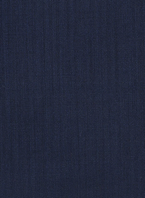 Herringbone Wool Royal Blue Jacket - Click Image to Close