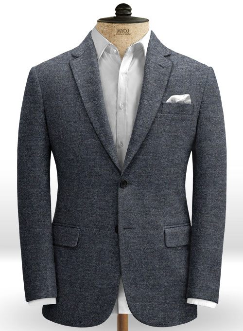 Indigo Blue Tweed Jacket