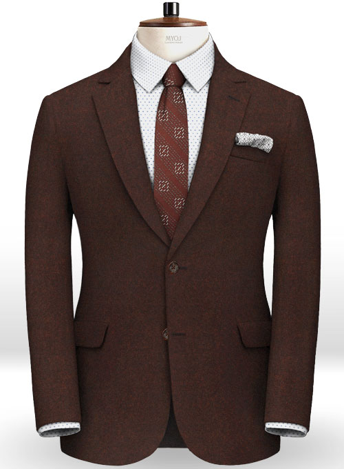 Italian Flannel Wine Wool Jacket