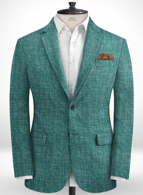 Italian Linen Chambord Green Jacket