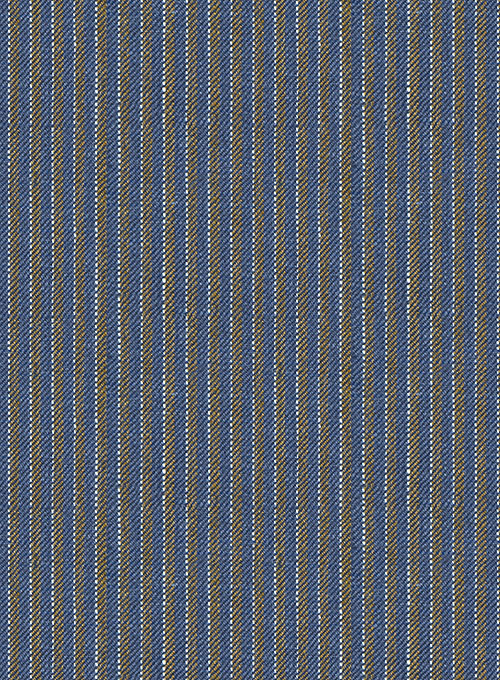 Italian Linen Marine Blue Jacket - Click Image to Close