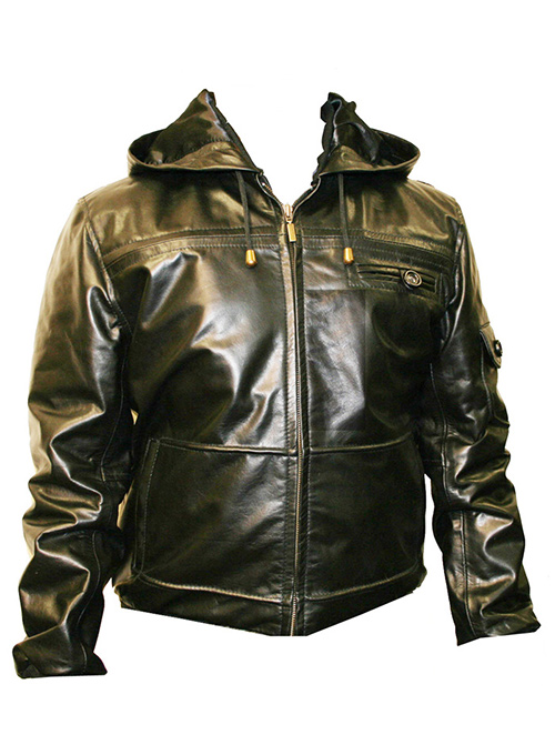 Leather Hood Jacket #704