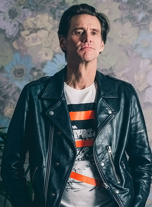 Jim Carrey Toronto International Film Festival Leather Jacket