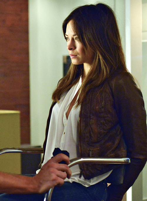 Kristin Kreuk Beauty and the Beast Leather Jacket - Click Image to Close