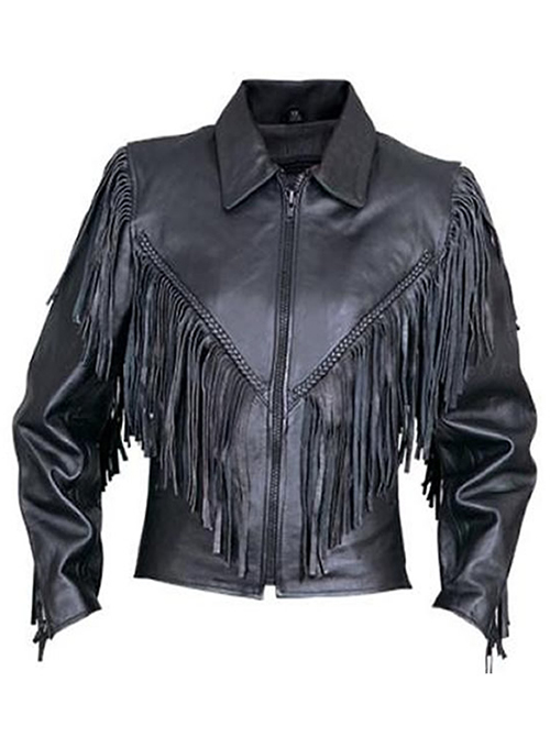 Leather Fringes Jacket #1006