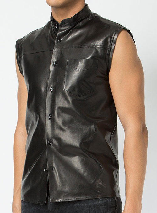 Leather Shirt Sleeveless #2 - Click Image to Close