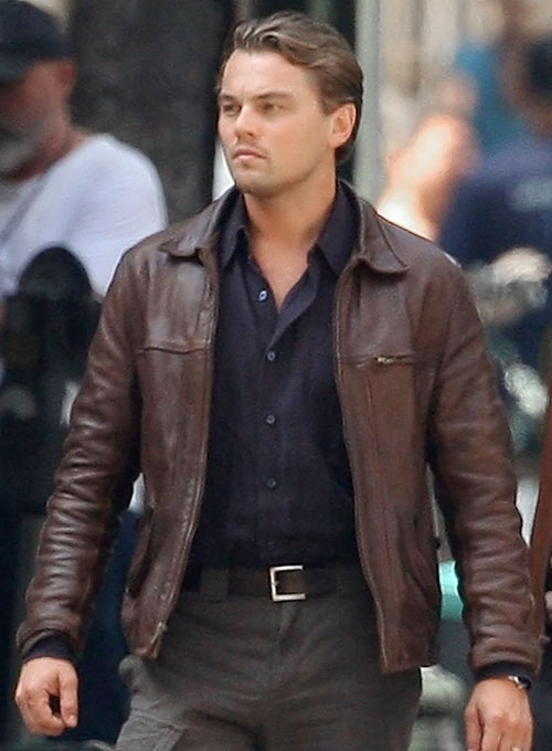 Leonardo DiCaprio Inception Leather Jacket - Click Image to Close