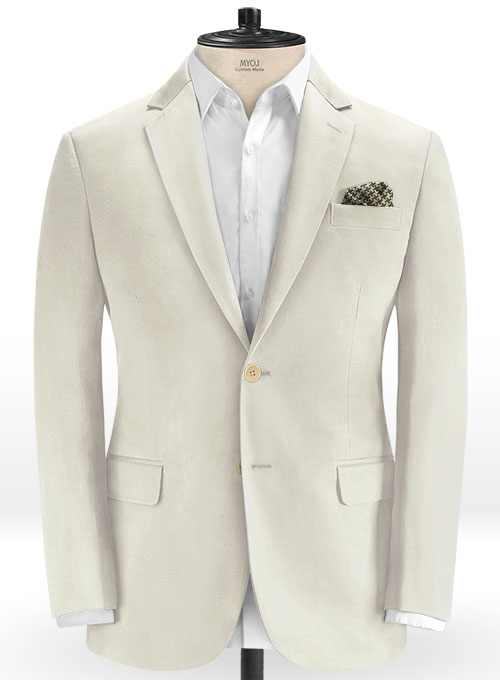 Light Beige Stretch Chino Jacket