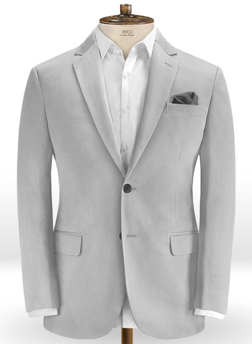 Light Gray Stretch Chino Jacket