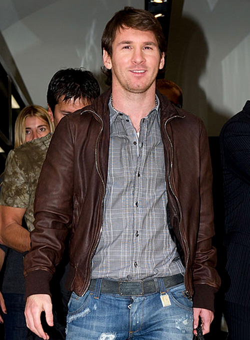 Lionel Messi Leather Jacket #1