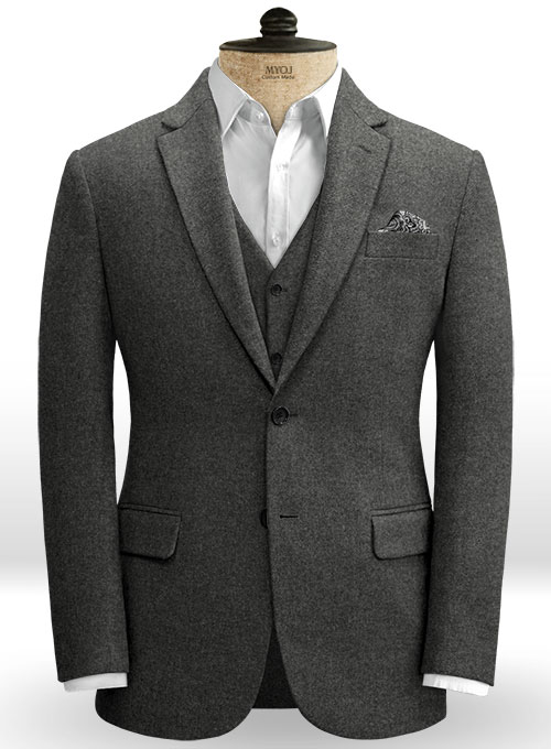 Light Weight Charcoal Tweed Jacket