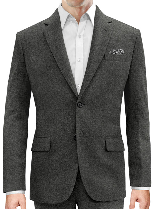 Light Weight Charcoal Tweed Jacket - Click Image to Close