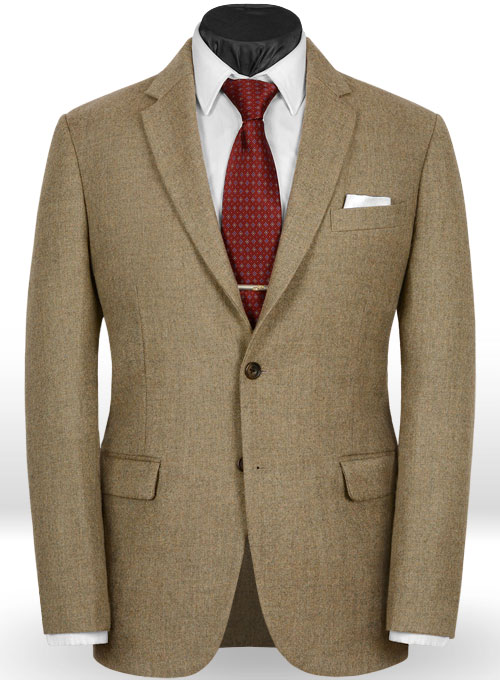 Light Weight Melange Brown Tweed Jacket