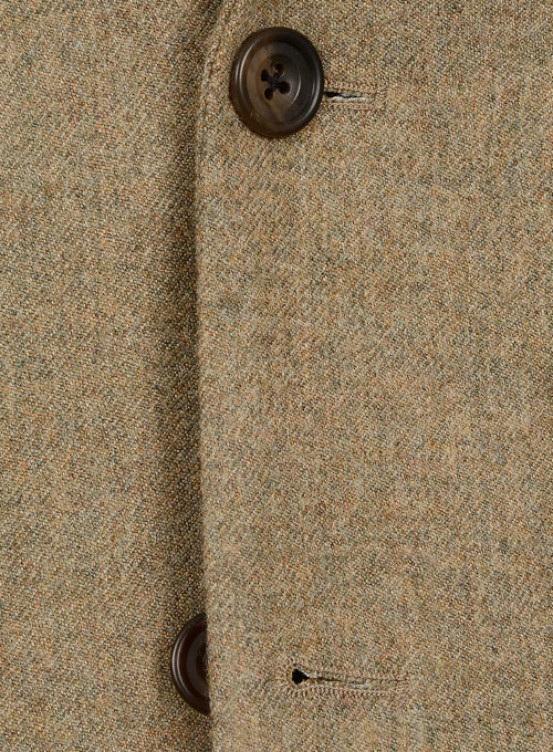 Light Weight Melange Brown Tweed Jacket - Click Image to Close