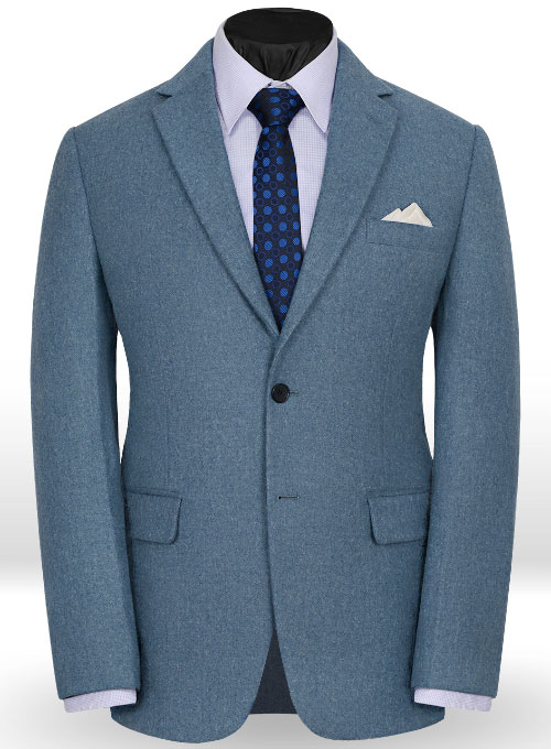 Light Weight Turkish Blue Tweed Jacket