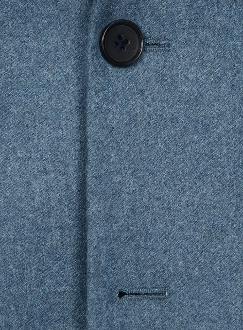 Light Weight Turkish Blue Tweed Jacket - Click Image to Close