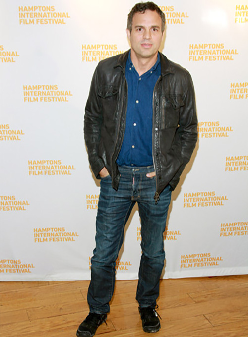 Mark Ruffalo Hamptons Film Festival Leather Jacket - Click Image to Close